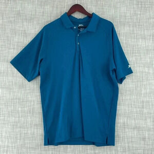 Slazenger Golf Polo Shirt Mens L blue 3770